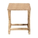 bali & pari Farica Modern Bohemian Natural Rattan And Mahogany Accent Bench - BSODC9050-Rattan-Bench