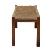 bali & pari Hermes Mid-Century Modern Transitional Natural Seagrass and Mahogany Wood Bench - BSODC9052-Seagrass-Bench