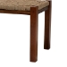 bali & pari Hermes Mid-Century Modern Transitional Natural Seagrass and Mahogany Wood Bench - BSODC9052-Seagrass-Bench