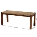 bali & pari Hermes Mid-Century Modern Transitional Natural Seagrass and Mahogany Wood Bench - BSODC9052-Seagrass-Bench