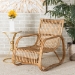 bali & pari Blanca Modern Bohemian Natural Rattan Accent Chair - BSODC1003-Rattan-CC