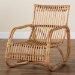 bali & pari Blanca Modern Bohemian Natural Rattan Accent Chair - BSODC1003-Rattan-CC