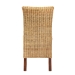 bali & pari Shamara Modern Bohemian Natural Rattan and Mahogany Wood Dining Chair - BSODC9001-Rattan-DC