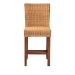 bali & pari Racquel Modern Bohemian Natural Rattan and Mahogany Wood Counter Stool - BSODC9002-Rattan-CS