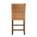 bali & pari Racquel Modern Bohemian Natural Rattan and Mahogany Wood Counter Stool - BSODC9002-Rattan-CS