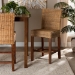 bali & pari Racquel Modern Bohemian Natural Rattan and Mahogany Wood Counter Stool - BSODC9002-Rattan-CS