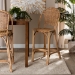 bali & pari Neola Modern Bohemian Natural Rattan Bar Stool - BSO12736-Rattan-BS