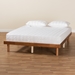 Baxton Studio Winston Mid-Century Modern Walnut Brown Finished Wood Full Size Platform Bed frame - BSOMG0082S-Walnut-Full