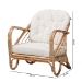 bali & pari Aliane Modern Bohemian Natural Brown Antique Rattan Armchair - BSODC8041-Rattan-CC