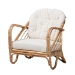 Baxton Studio Aliane Modern Bohemian Natural Brown Antique Rattan 4-Piece Living Room Set - BSODC8041-Rattan-4PC Living Room Set