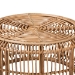 bali & pari Aliane Modern Bohemian Natural Brown Antique Rattan Coffee Table - BSODC8041-Rattan-CT