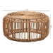 bali & pari Aliane Modern Bohemian Natural Brown Antique Rattan Coffee Table - BSODC8041-Rattan-CT