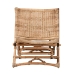 bali & pari Herrara Modern Bohemian Natural Brown Antique Rattan Foldable Lounge Chair - BSODC8053-Rattan-CC