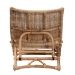 bali & pari Herrara Modern Bohemian Natural Brown Antique Rattan Foldable Lounge Chair - BSODC8053-Rattan-CC