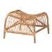 Baxton Studio Lamaria Modern Bohmenian Natural Brown Antique Rattan 2-Piece Chair and Footstool Set - BSODC9099-Rattan-2PC Set