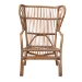 bali & pari Lamaria Modern Bohmenian Natural Brown Antique Rattan Armchair - BSODC9099-Rattan-CC