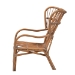 bali & pari Lamaria Modern Bohmenian Natural Brown Antique Rattan Armchair - BSODC9099-Rattan-CC