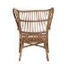 bali & pari Lamaria Modern Bohmenian Natural Brown Antique Rattan Armchair - BSODC9099-Rattan-CC