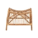 bali & pari Lamaria Modern Bohmenian Natural Brown Antique Rattan Footstool - BSODC9099-Rattan-Footstool