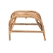 bali & pari Lamaria Modern Bohmenian Natural Brown Antique Rattan Footstool - BSODC9099-Rattan-Footstool