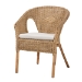 Baxton Studio Abbey Modern Bohemian Natural Brown Antique Rattan 3-Piece Living Room Set - BSOAbbey-Rattan-3PC Set