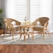 Baxton Studio Abbey Modern Bohemian Natural Brown Antique Rattan 3-Piece Living Room Set - BSOAbbey-Rattan-3PC Set