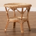 bali & pari Abbey Modern Bohemian Natural Brown Antique Rattan Coffee Table - BSO12718-Rattan-CT
