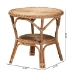 bali & pari Abbey Modern Bohemian Natural Brown Antique Rattan Coffee Table - BSO12718-Rattan-CT