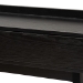Baxton Studio Kalani Mid-Century Modern Two-Tone Espresso Brown and Natural Brown Finished Wood 2-Drawer Console Table - BSOSR191533-Brown/Tan Rattan-Console Table