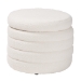Baxton Studio Tabitha Modern and Contemporary Ivory Boucle Upholstered Storage Ottoman