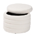 Baxton Studio Tabitha Modern and Contemporary Ivory Boucle Upholstered Storage Ottoman - BSO228-Beige-Ottoman