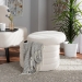 Baxton Studio Tabitha Modern and Contemporary Ivory Boucle Upholstered Storage Ottoman - BSO228-Beige-Ottoman