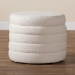 Baxton Studio Tabitha Modern and Contemporary Ivory Boucle Upholstered Storage Ottoman - BSO228-Beige-Ottoman