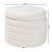 Baxton Studio Tabitha Modern and Contemporary Ivory Boucle Upholstered Storage Ottoman - BSO228-Beige-Ottoman
