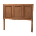 Baxton Studio Giordano Classic and Traditional Ash Walnut Finished Wood Full Size Headboard