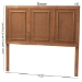 Baxton Studio Giordano Classic and Traditional Ash Walnut Finished Wood Full Size Headboard - BSOMG9783-Ash Walnut-HB-Full