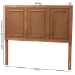 Baxton Studio Giordano Classic and Traditional Ash Walnut Finished Wood Full Size Headboard - BSOMG9783-Ash Walnut-HB-Full