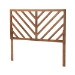 Baxton Studio Belisma Modern and Contemporary Ash Walnut Finished Wood Queen Size Headboard