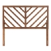 Baxton Studio Belisma Modern and Contemporary Ash Walnut Finished Wood Queen Size Headboard - BSOMG9785-Ash Walnut-HB-Queen