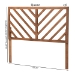 Baxton Studio Belisma Modern and Contemporary Ash Walnut Finished Wood Queen Size Headboard - BSOMG9785-Ash Walnut-HB-Queen