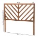 Baxton Studio Belisma Modern and Contemporary Ash Walnut Finished Wood Queen Size Headboard - BSOMG9785-Ash Walnut-HB-Queen