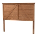 Baxton Studio Yorick Classic and Traditional Ash Walnut Finished Wood Queen Size Headboard