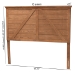 Baxton Studio Yorick Classic and Traditional Ash Walnut Finished Wood Queen Size Headboard - BSOMG9789-Ash Walnut-HB-Queen