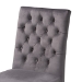 Baxton Studio Sherine Contemporary Glam and Luxe Grey Velvet Fabric and Silver Metal 2-Piece Dining Chair Set - BSO3504-Grey Velvet-DC