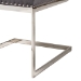 Baxton Studio Sherine Contemporary Glam and Luxe Grey Velvet Fabric and Silver Metal 2-Piece Dining Chair Set - BSO3504-Grey Velvet-DC