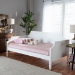 Baxton Studio Mariana Classic and Traditional White Finished Wood Full Size Daybed - BSOMariana-White-Daybed-Full