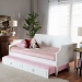 Baxton Studio Mariana Classic and Traditional White Finished Wood Full Size Daybed with Twin Size trundle - BSOMariana-White-Daybed-F/T