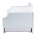 Baxton Studio Mariana Classic and Traditional White Finished Wood Full Size Daybed with Twin Size trundle - BSOMariana-White-Daybed-F/T