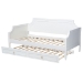 Baxton Studio Mariana Classic and Traditional White Finished Wood Full Size Daybed with Twin Size trundle - BSOMariana-White-Daybed-F/T