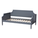 Baxton Studio Mariana Classic and Traditional Grey Finished Wood Full Size Daybed - BSOMariana-Grey-Daybed-Full